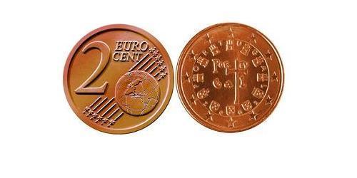 2 Eurocent Portuguese Republic (1975 - ) Steel/Copper 