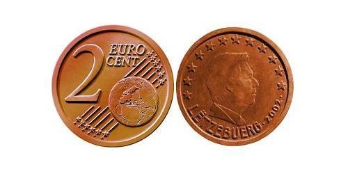2 Eurocent 卢森堡 Steel/銅 