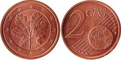 2 Eurocent 德国 Steel/銅 