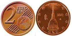 2 Eurocent 意大利 Steel/銅 