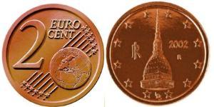 2 Eurocent 意大利 Steel/銅 