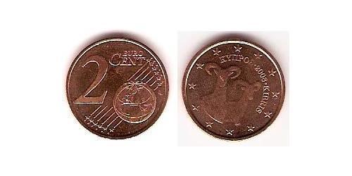 2 Eurocent 賽普勒斯 Steel/銅 