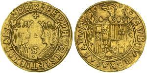 2 Excelente Spanien Or Ferdinand II of Aragon / Isabella I of Castile (1451-1504)