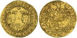 2 Excelente Spagna Oro Isabella I of Castile (1451-1504) / Ferdinand II of Aragon