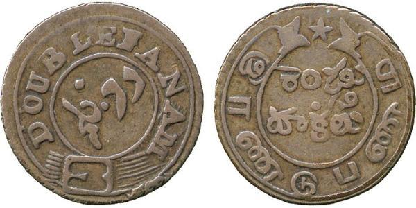 2 Fanam Compagnie anglaise des Indes orientales (1757-1858) Argent 