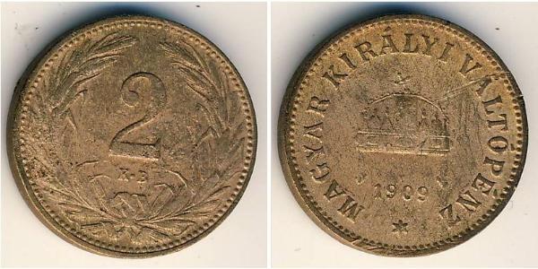 2 Filler Hungary (1989 - ) Bronze 