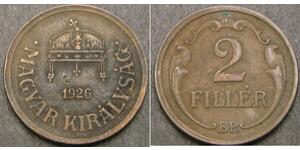 2 Filler Ungarn (1989 - ) Bronze 