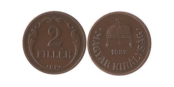 2 Filler Ungarn (1989 - ) Bronze 