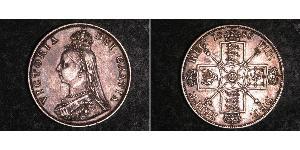 2 Florin Regno Unito di Gran Bretagna e Irlanda (1801-1922) Argento Vittoria (1819 - 1901)