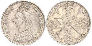 2 Florin Regno Unito di Gran Bretagna e Irlanda (1801-1922) Argento Vittoria (1819 - 1901)