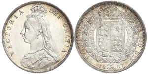 2 Florin Regno Unito di Gran Bretagna e Irlanda (1801-1922) Argento Vittoria (1819 - 1901)