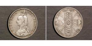 2 Florin Regno Unito di Gran Bretagna e Irlanda (1801-1922) Argento Vittoria (1819 - 1901)