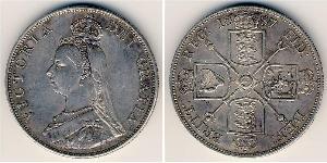 2 Florin Regno Unito di Gran Bretagna e Irlanda (1801-1922) Argento Vittoria (1819 - 1901)