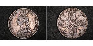 2 Florin Regno Unito di Gran Bretagna e Irlanda (1801-1922) Argento Vittoria (1819 - 1901)