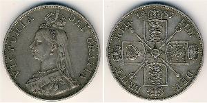 2 Florin Reino Unido de Gran Bretaña e Irlanda (1801-1922) Plata Victoria (1819 - 1901)