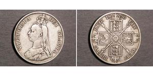 2 Florin Vereinigtes Königreich von Großbritannien und Irland (1801-1922) Silber Victoria (1819 - 1901)