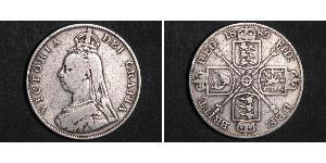 2 Florin Vereinigtes Königreich von Großbritannien und Irland (1801-1922) Silber Victoria (1819 - 1901)