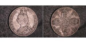 2 Florin Vereinigtes Königreich von Großbritannien und Irland (1801-1922) Silber Victoria (1819 - 1901)