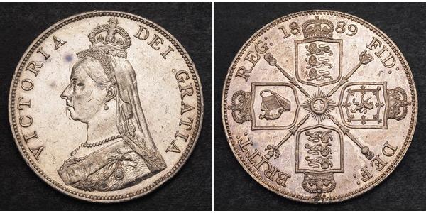 2 Florin United Kingdom of Great Britain and Ireland (1801-1922) Silver Victoria (1819 - 1901)