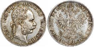 2 Florin / 2 Gulden Autriche-Hongrie (1867-1918) Argent Franz Joseph I (1830 - 1916)