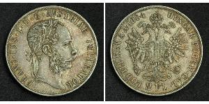 2 Florin / 2 Gulden Autriche-Hongrie (1867-1918) Argent Franz Joseph I (1830 - 1916)