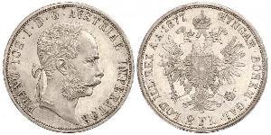 2 Florin / 2 Gulden Autriche-Hongrie (1867-1918) Argent Franz Joseph I (1830 - 1916)