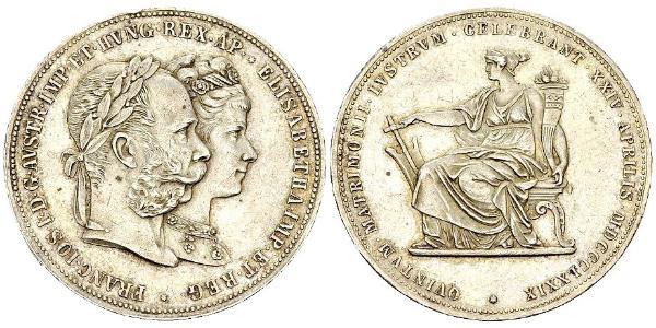 2 Florin / 2 Gulden Royaume de Hongrie (1000-1918) / Empire d