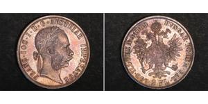 2 Florin / 2 Gulden Impero austro-ungarico (1867-1918) Argento Franz Joseph I (1830 - 1916)