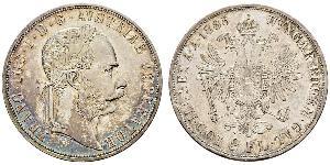 2 Florin / 2 Gulden Impero austro-ungarico (1867-1918) Argento Franz Joseph I (1830 - 1916)