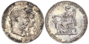 2 Florin / 2 Gulden Reino de Hungría (1000-1918) / Imperio austríaco (1804-1867) Plata Franz Joseph I (1830 - 1916)