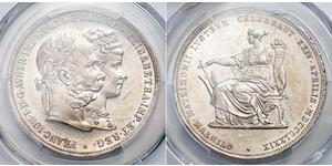 2 Florin / 2 Gulden Reino de Hungría (1000-1918) / Imperio austríaco (1804-1867) Plata Franz Joseph I (1830 - 1916)