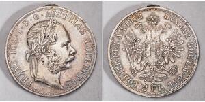 2 Florin / 2 Gulden Austria-Hungary (1867-1918) Silver Franz Joseph I (1830 - 1916)