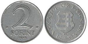 2 Forint Ungheria (1989 - ) Alluminio 