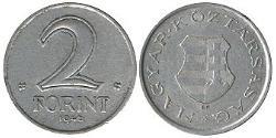 2 Forint Ungarn (1989 - ) Aluminium 
