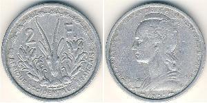 2 Franc French West Africa (1895-1958) Aluminium 