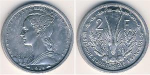 2 Franc French West Africa (1895-1958) Aluminium 