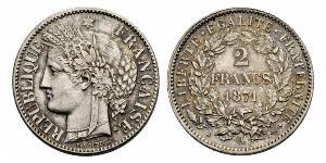 2 Franc Deuxième République (France) (1848-1852) Argent 