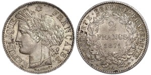 2 Franc Deuxième République (France) (1848-1852) Argent 