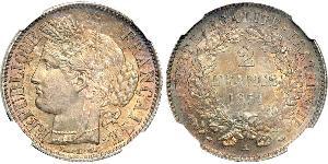 2 Franc Deuxième République (France) (1848-1852) Argent 