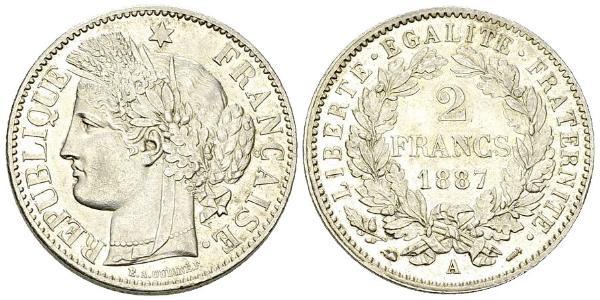 2 Franc Deuxième République (France) (1848-1852) Argent 