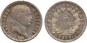 2 Franc Premier Empire (1804-1814) Argent Napoléon Ier(1769 - 1821)