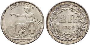 2 Franc Suisse Argent 