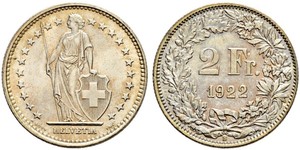 2 Franc Suisse Argent 