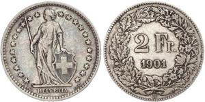 2 Franc Suisse Argent 