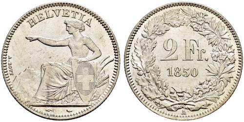 2 Franc Suisse Argent 