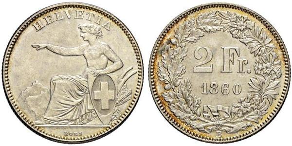 2 Franc Suisse Argent 