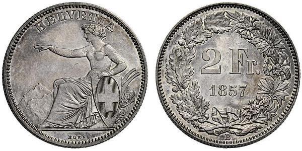 2 Franc Suisse Argent 