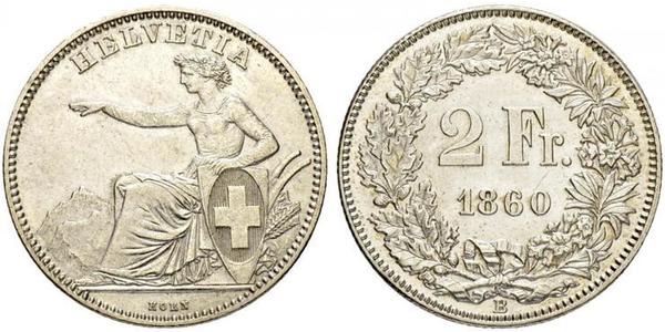 2 Franc Suisse Argent 