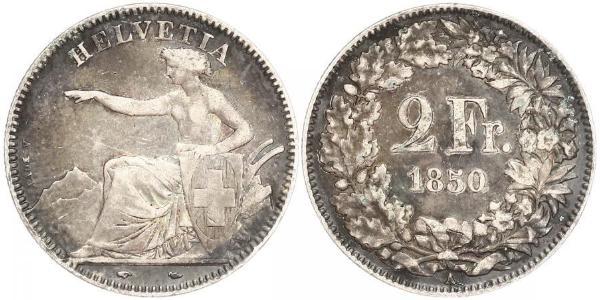 2 Franc Suisse Argent 