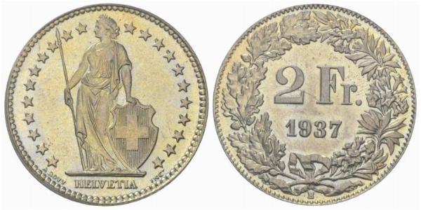 2 Franc Suisse Argent 